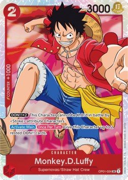 Monkey.D.Luffy (OP01-024) (V.1) - Romance Dawn (Super Rare) [OP01-024] - Cards Beyond