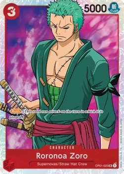 Roronoa Zoro (OP01-025) (V.1) - Romance Dawn (Super Rare) [OP01-025] - Cards Beyond