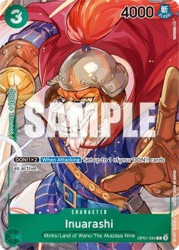 Inuarashi (OP01-034) (V.2) - Romance Dawn (Alternate Art) [OP01-034] - Cards Beyond