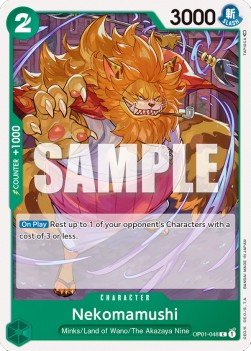 Nekomamushi (OP01-048) (V.1) - Romance Dawn (Common) [OP01-048] - Cards Beyond