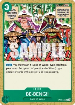 BE-BENG!! (OP01-059) - Romance Dawn (Common) [OP01-059] - Cards Beyond