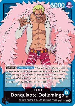 Donquixote Doflamingo (OP01-060) (V.1) - Romance Dawn (Leader) [OP01-060] - Cards Beyond