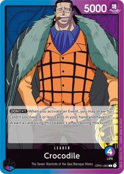 Crocodile (OP01-062) (V.1) - Romance Dawn (Leader) [OP01-062] - Cards Beyond