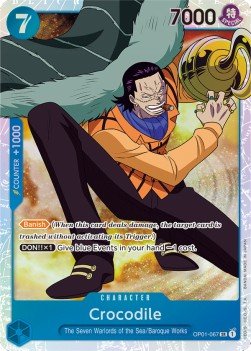 Crocodile (OP01-067) (V.1) - Romance Dawn (Super Rare) [OP01-067] - Cards Beyond