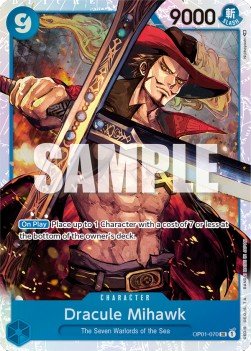 Dracule Mihawk (OP01-070) (V.1) - Romance Dawn (Super Rare) [OP01-070] - Cards Beyond