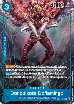 Donquixote Doflamingo (OP01-073) (V.2) - Romance Dawn (Alternate Art) [OP01-073] - Cards Beyond