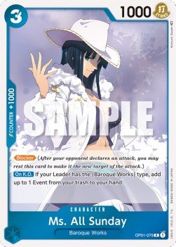 Ms. All Sunday (OP01-079) - Romance Dawn (Rare) [OP01-079] - Cards Beyond