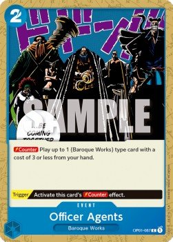 Officer Agents (OP01-087) - Romance Dawn (Common) [OP01-087] - Cards Beyond