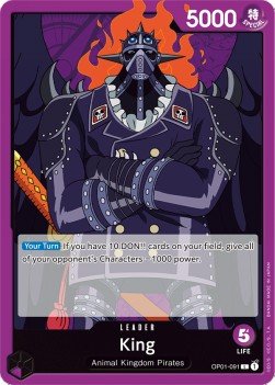 King (OP01-091) (V.1) - Romance Dawn (Leader) [OP01-091] - Cards Beyond