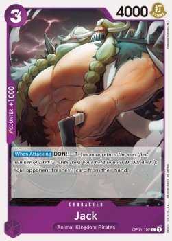 Jack (OP01-102) (V.1) - Romance Dawn (Rare) [OP01-102] - Cards Beyond