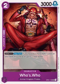 Who's.Who (OP01-109) (V.1) - Romance Dawn (Uncommon) [OP01-109] - Cards Beyond