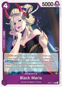 Black Maria (OP01-111) - Romance Dawn (Rare) [OP01-111] - Cards Beyond