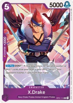 X.Drake (OP01-114) - Romance Dawn (Rare) [OP01-114] - Cards Beyond