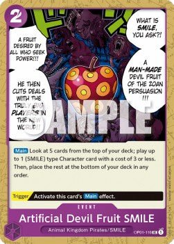 Artificial Devil Fruit SMILE (OP01-116) - Romance Dawn (Uncommon) [OP01-116] - Cards Beyond
