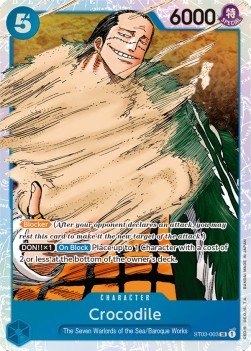 Crocodile (ST03-003) (V.1) - Starter Deck: The Seven Warlords of the Sea (Super Rare) [ST-03-003] - Cards Beyond