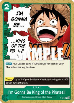 I'm Gonna Be King of the Pirates!! (P-024) - Promos (Promo) [P-024] - Cards Beyond