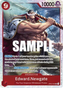 Edward.Newgate (OP02-004) (V.1) - Paramount War (Super Rare) [OP02-004] - Cards Beyond