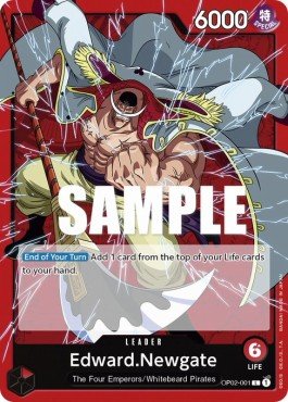 Edward.Newgate (OP02-001) (V.1) - Paramount War (Leader) [OP02-001] - Cards Beyond