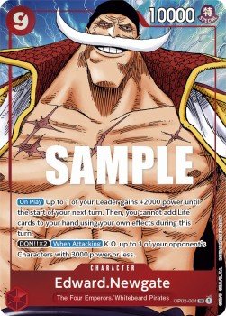 Edward.Newgate (OP02-004) (V.2) - Paramount War (Alternate Art) [OP02-004] - Cards Beyond