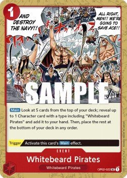 Whitebeard Pirates (OP02-022) - Paramount War (Uncommon) [OP02-022] - Cards Beyond