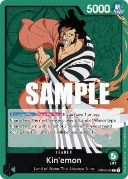 Kin´emon (OP02-025) (V.1) - Paramount War (Leader) [OP02-025] - Cards Beyond