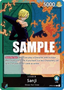 Sanji (OP02-026) (V.1) - Paramount War (Leader) [OP02-026] - Cards Beyond