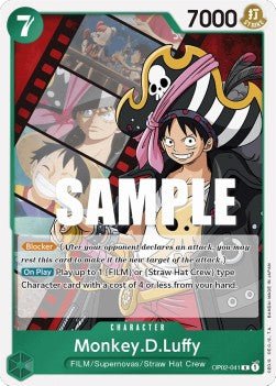 Monkey.D.Luffy (OP02-041) (V.1) - Paramount War (Rare) [OP02-041] - Cards Beyond