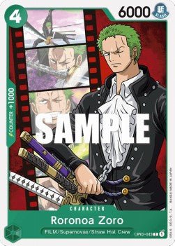 Roronoa Zoro (OP02-043) - Paramount War (Common) [OP02-043] - Cards Beyond