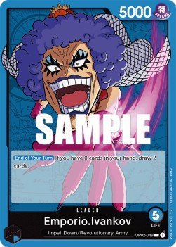 Emporio.Ivankov (OP02-049) (V.1) - Paramount War (Leader) [OP02-049] - Cards Beyond