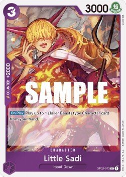 Little Sadi (OP02-073) (V.1) - Paramount War (Rare) [OP02-073] - Cards Beyond