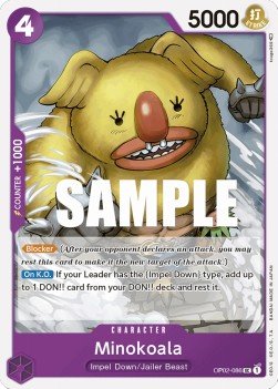 Minokoala (OP02-086) (V.1) - Paramount War (Uncommon) [OP02-086] - Cards Beyond
