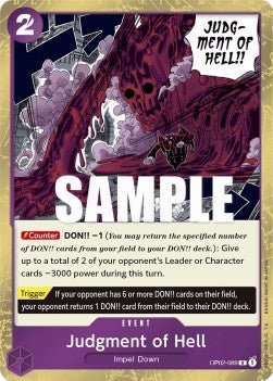 Judgment of Hell (OP02-089) - Paramount War (Rare) [OP02-089] - Cards Beyond