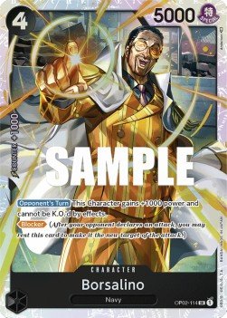 Borsalino (OP02-114) (V.1) - Paramount War (Super Rare) [OP02-114] - Cards Beyond
