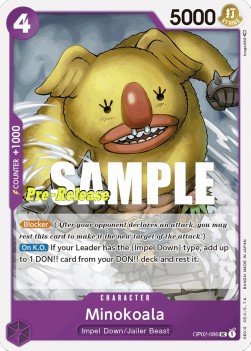 Minokoala (OP02-086) - Promos: Paramount War (Uncommon) [OP02P-086] - Cards Beyond