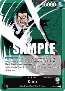 Kuro (OP03-021) (V.1) - Pillars of Strength (Leader) [OP03-021] - Cards Beyond