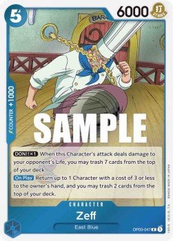 Zeff (OP03-047) (V.1) - Pillars of Strength (Rare) [OP03-047] - Cards Beyond