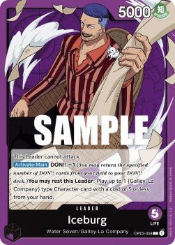 Iceburg (OP03-058) (V.1) - Pillars of Strength (Leader) [OP03-058] - Cards Beyond