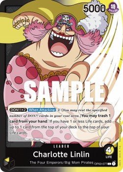 Charlotte Linlin (OP03-077) (V.1) - Pillars of Strength (Leader) [OP03-077] - Cards Beyond