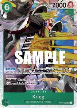 Krieg (OP03-025) (V.1) - Pillars of Strength (Super Rare) [OP03-025] - Cards Beyond