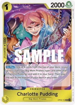 Charlotte Pudding (OP03-112) (V.1) - Pillars of Strength (Rare) [OP03-112] - Cards Beyond