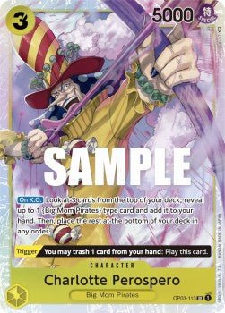 Charlotte Perospero (OP03-113) (V.1) - Pillars of Strength (Super Rare) [OP03-113] - Cards Beyond