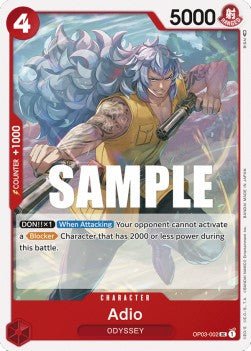 Adio (OP03-002) - Pillars of Strength (Uncommon) [OP03-002] - Cards Beyond