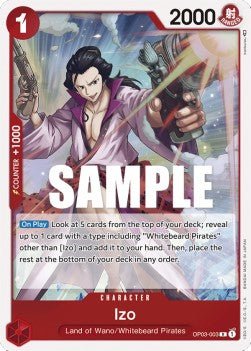Izo (OP03-003) - Pillars of Strength (Rare) [OP03-003] - Cards Beyond