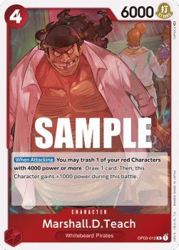 Marshall.D.Teach (OP03-012) - Pillars of Strength (Rare) [OP03-012] - Cards Beyond