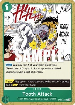 Tooth Attack (OP03-037) - Pillars of Strength (Common) [OP03-037] - Cards Beyond