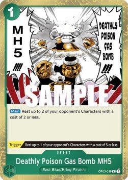Deathly Poison Gas Bomb MH5 (OP03-038) - Pillars of Strength (Rare) [OP03-038] - Cards Beyond