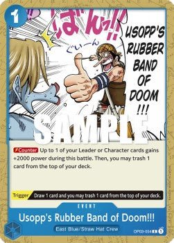 Usopp's Rubber Band of Doom!!! (OP03-054) - Pillars of Strength (Common) [OP03-054] - Cards Beyond