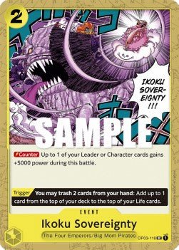 Ikoku Sovereignty (OP03-118) - Pillars of Strength (Uncommon) [OP03-118] - Cards Beyond