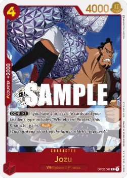 Jozu (OP02-008) (V.1) - Special Tournament Promos (Rare) [STP-OP02-008] - Cards Beyond