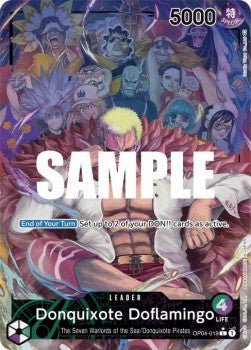 Donquixote Doflamingo (OP04-019) (V.2) - Kingdoms of Intrigue (Alternate Art) [OP04-019] - Cards Beyond